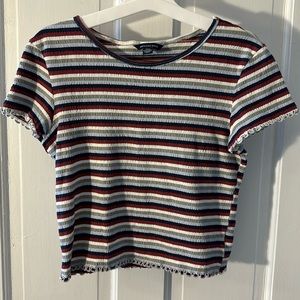 American eagle striped shirt size small